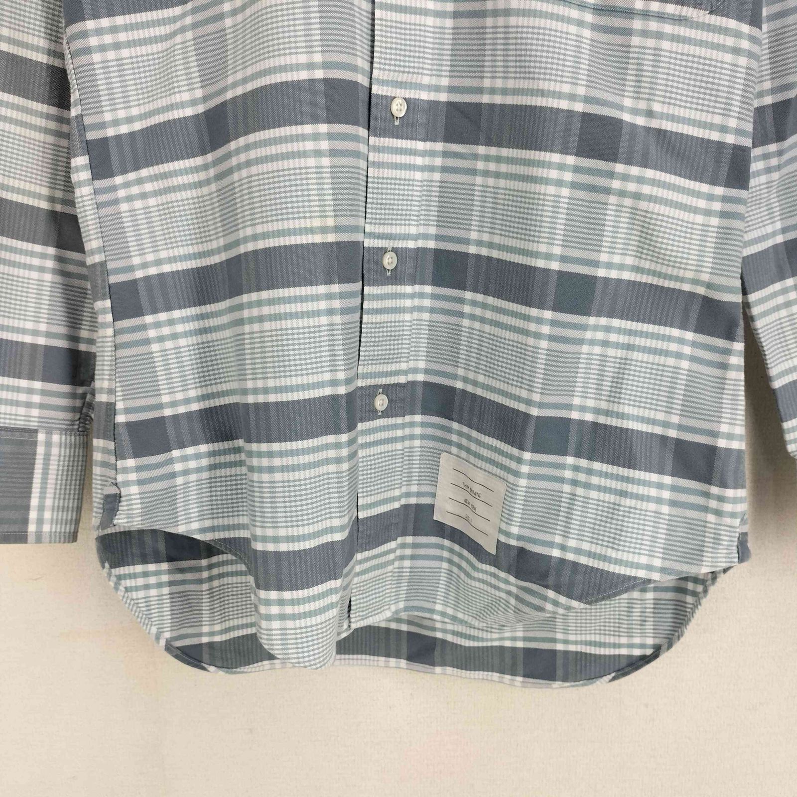 トムブラウン THOM BROWNE チェック L/S BD シャツ メンズ JPN：0