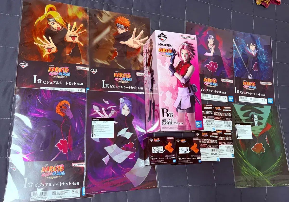 未開封) NARUTO -ナルト- 一番くじ B賞 さくら + グッズ13種 まとめ売り