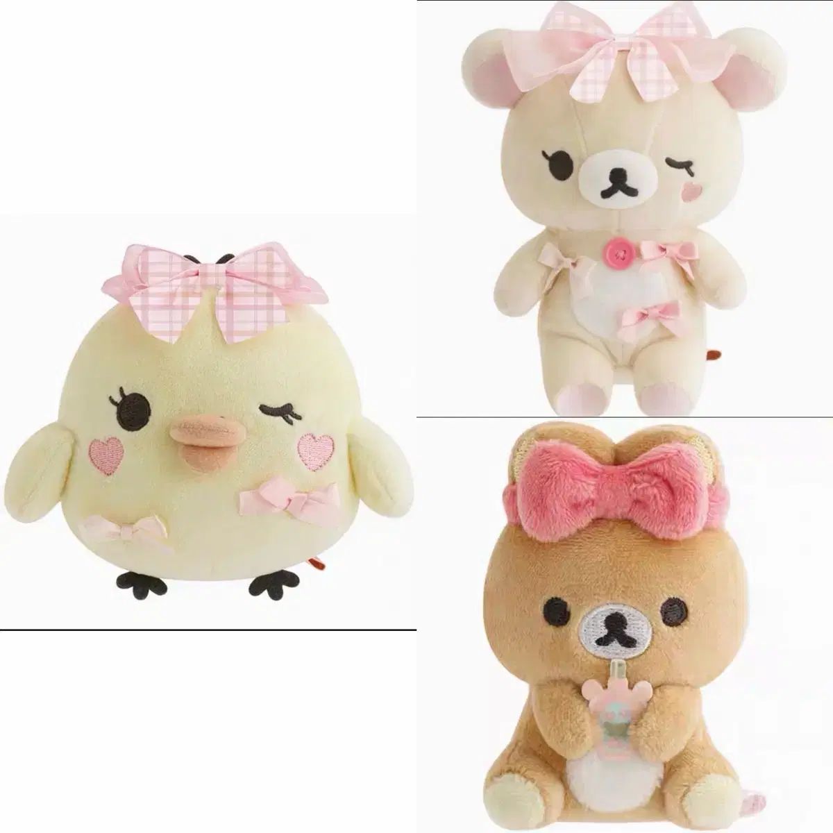 サンエックス リラックマ メイクアップ リボン モアモア ぬいぐるみ コリラックマ キイロイトリ リラックマ