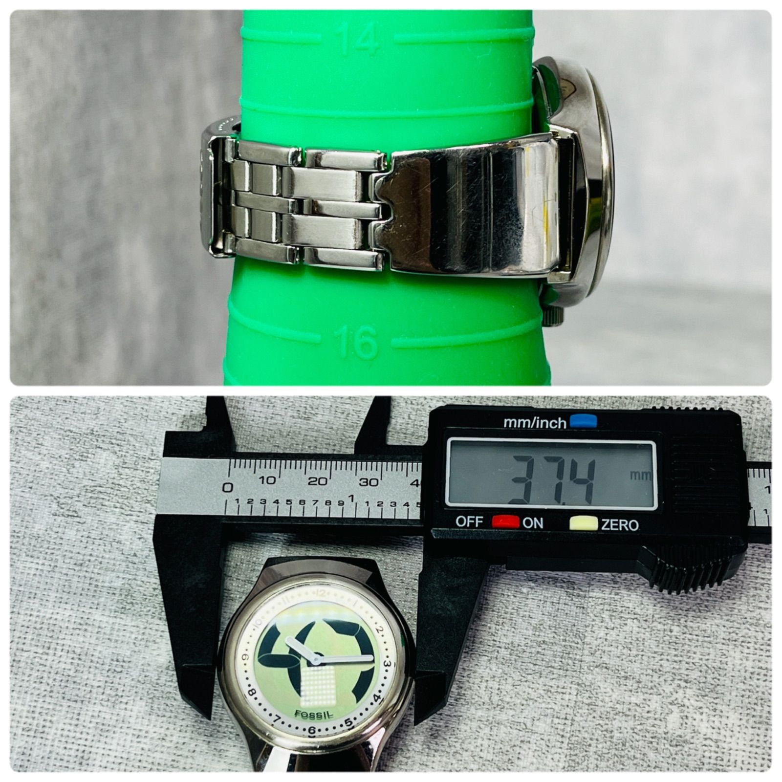 希少 FOSSIL フォッシル JR-7843 BIG TIC ビッグティック クオーツ Y2K