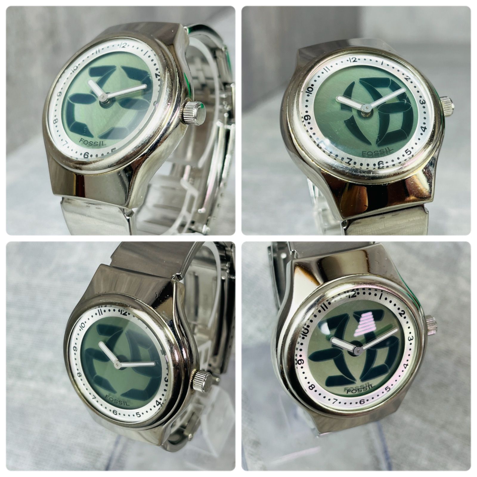 希少 FOSSIL フォッシル JR-7843 BIG TIC ビッグティック クオーツ Y2K