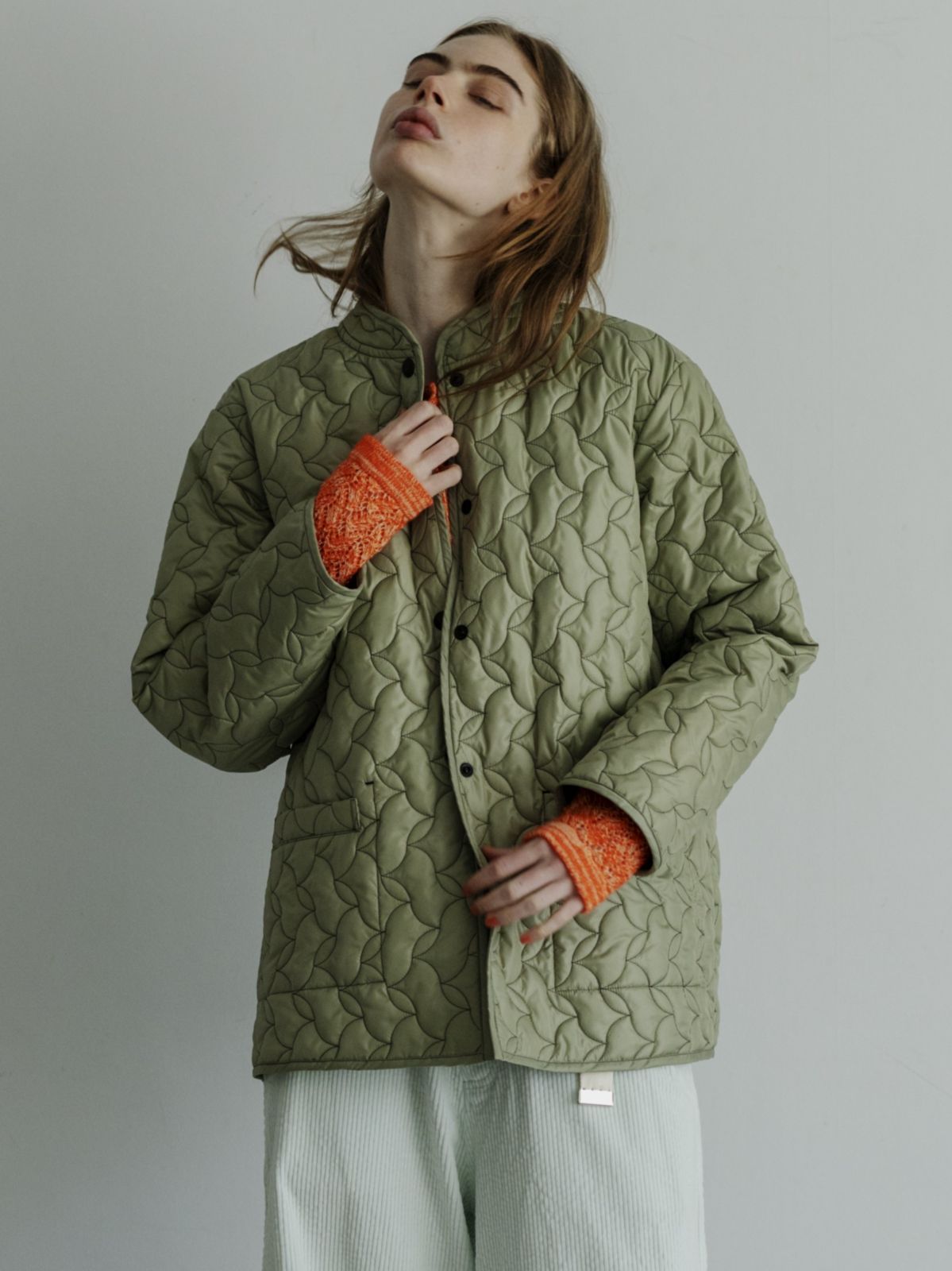 10月下旬発送予定 MEYAME メヤメ REVERSIBLE QUILTED JACKET MEY-2509 OLIVE×BLACK リバーシブル キルトティング ジャケット