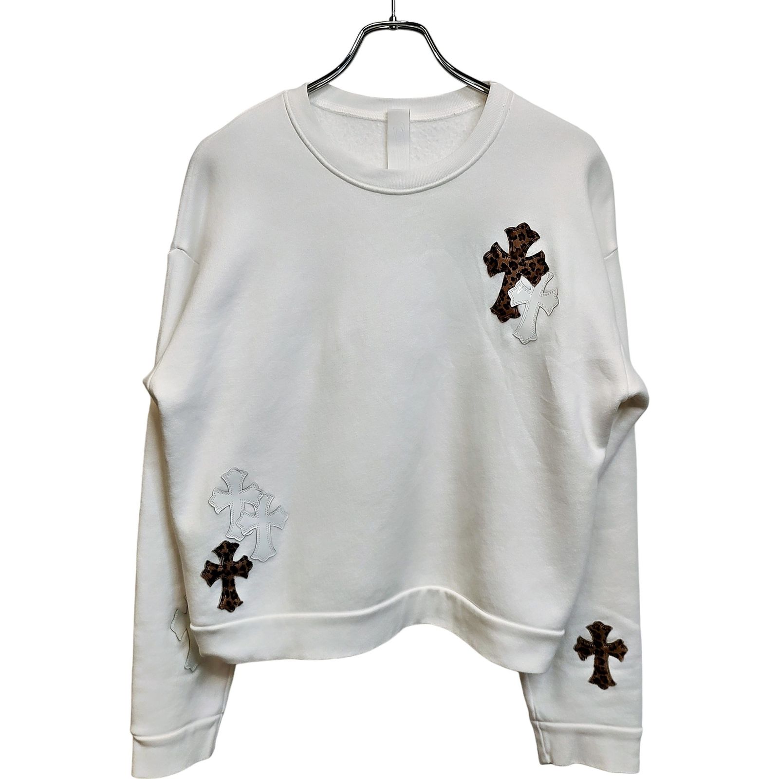 Chrome Hearts クロムハーツ Y NOT LEOPARD CROSS PATCH SWEATSHIRT