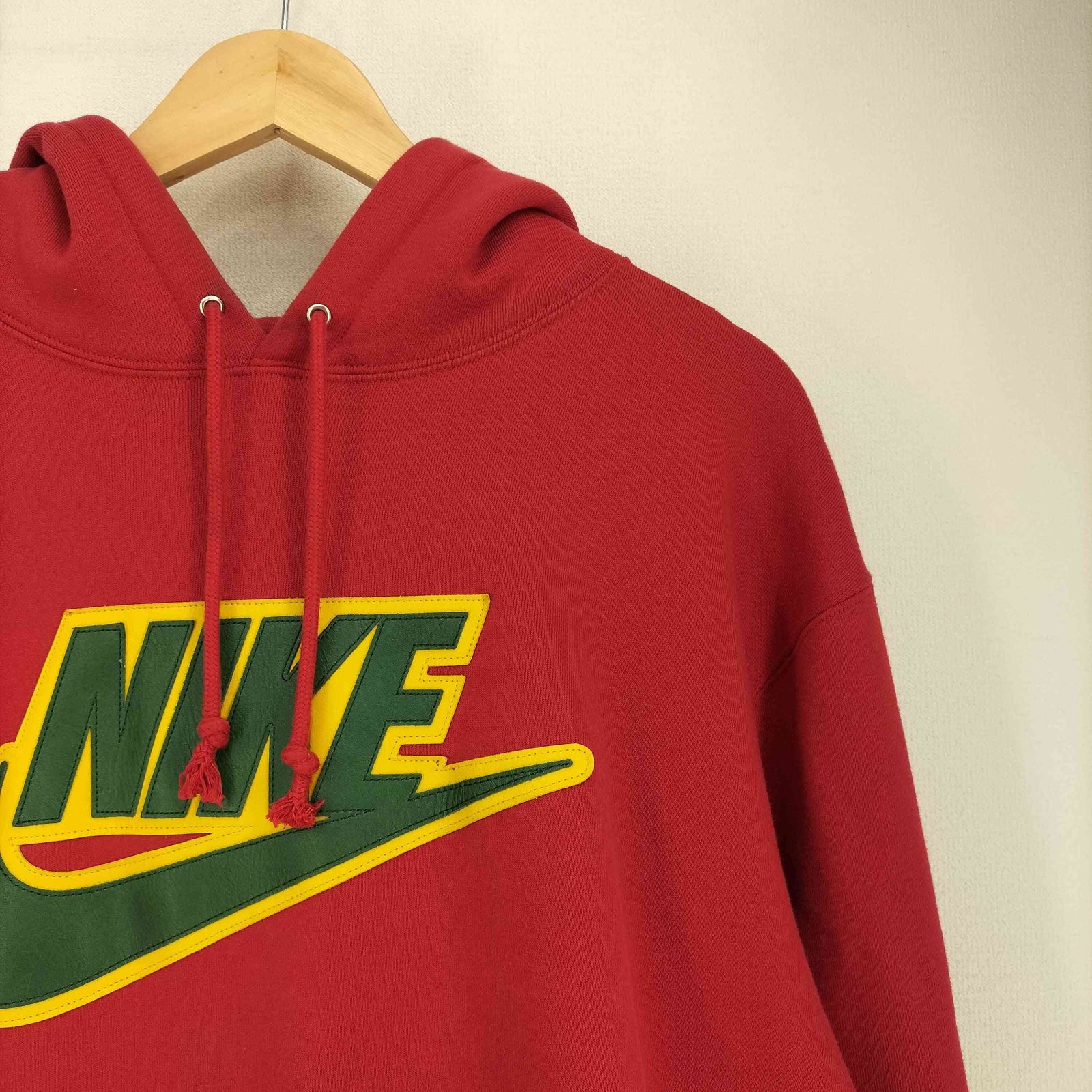 シュプリーム Supreme 19AW Leather Appkique Hooded Sweatshirt