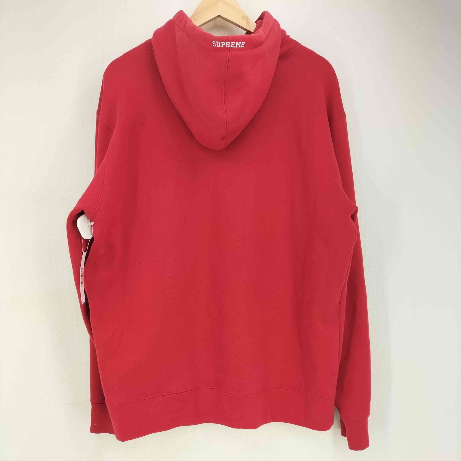 シュプリーム Supreme 19AW Leather Appkique Hooded Sweatshirt