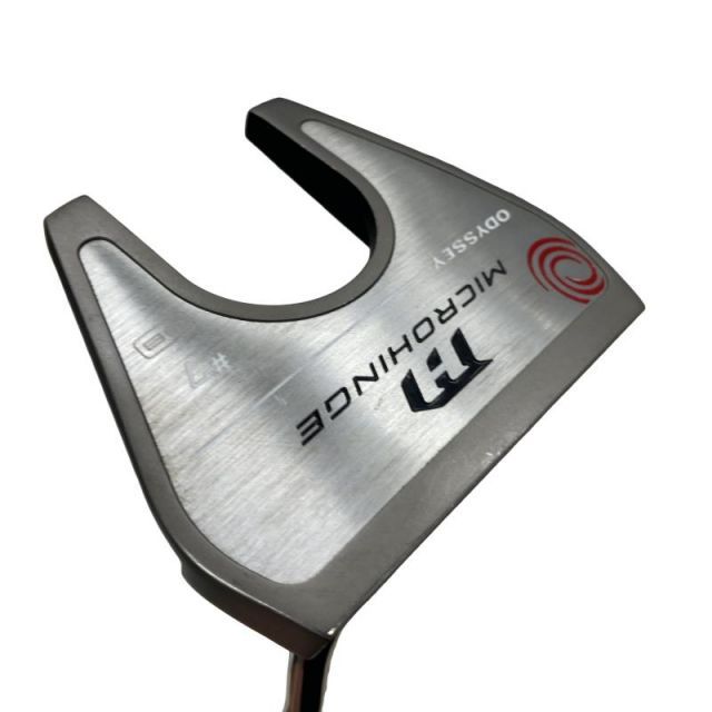 【中古】 オデッセイ MICROHINGE #7 DB 34インチ パター PT スチール (フレックスその他) メンズ 男性用 右利き 右用 Bランク ゴルフクラブ