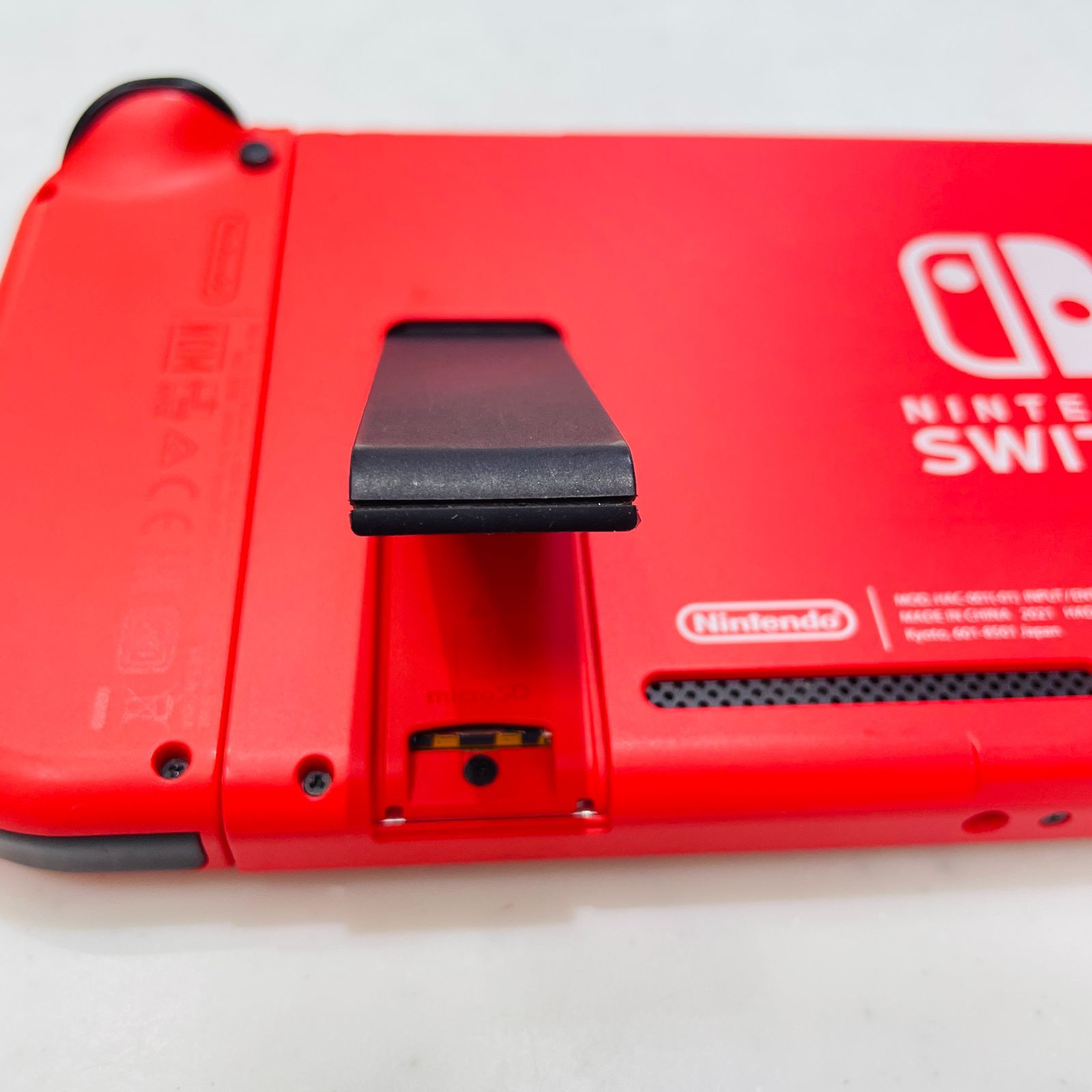 美品/液晶ヤケなし 2021年製 Nintendo Switch マリオレッド×ブルー