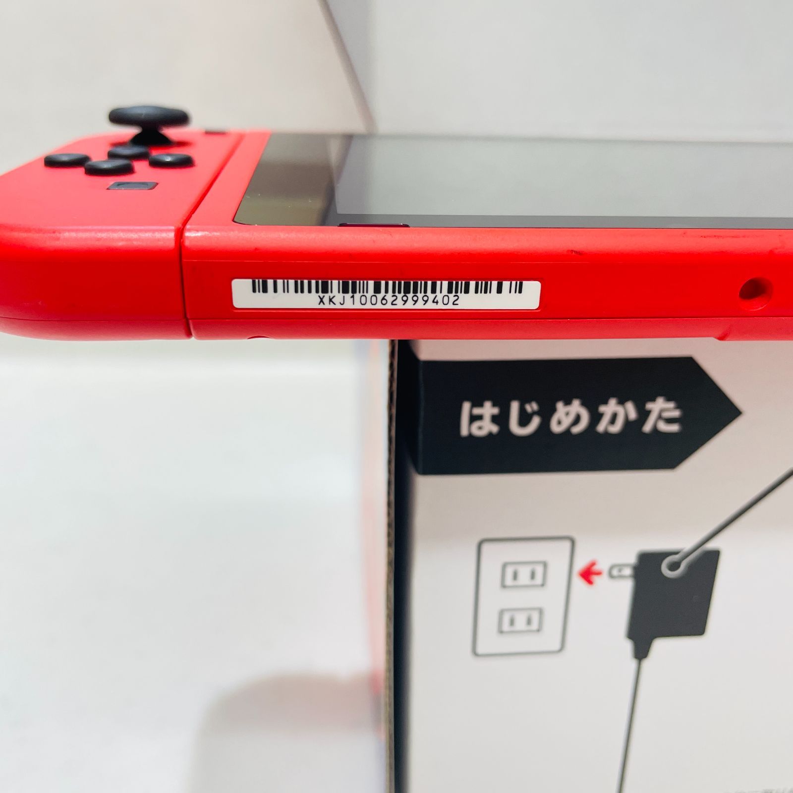 美品/液晶ヤケなし 2021年製 Nintendo Switch マリオレッド×ブルー