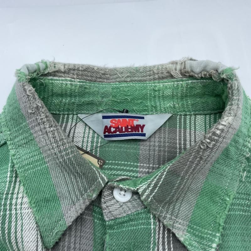 中古】SAINT MICHAEL 23SS SA_FRANNL SHRT サイズM グリーン SM-S23