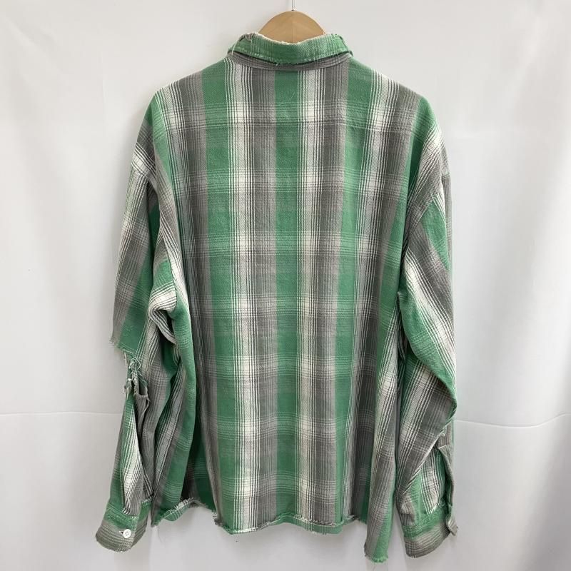 中古】SAINT MICHAEL 23SS SA_FRANNL SHRT サイズM グリーン SM-S23