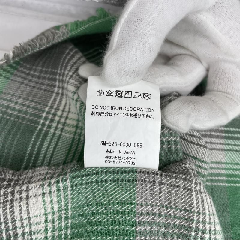 中古】SAINT MICHAEL 23SS SA_FRANNL SHRT サイズM グリーン SM-S23