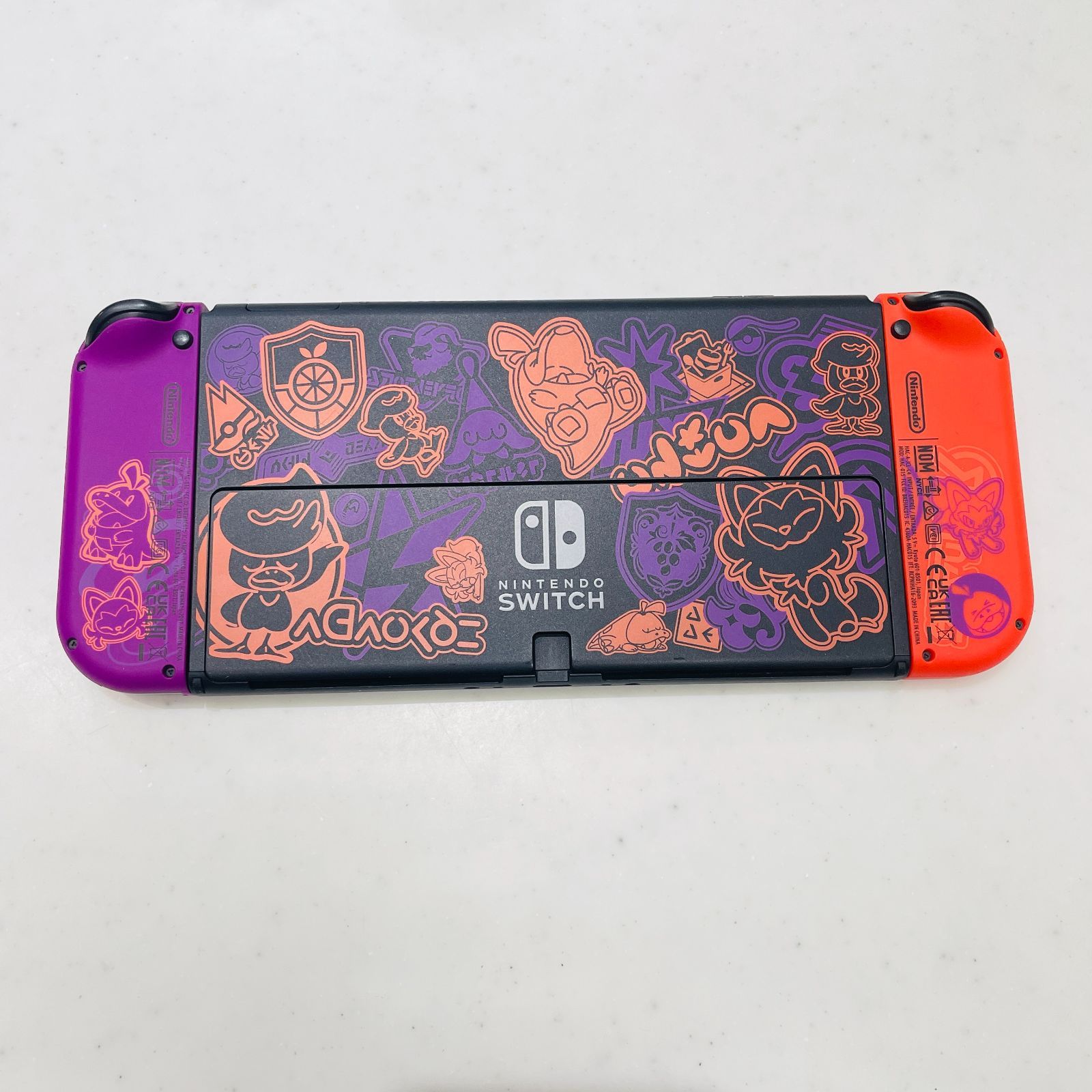 美品/液晶ヤケなし 2023年製 Switch 有機ELモデル スカーレット