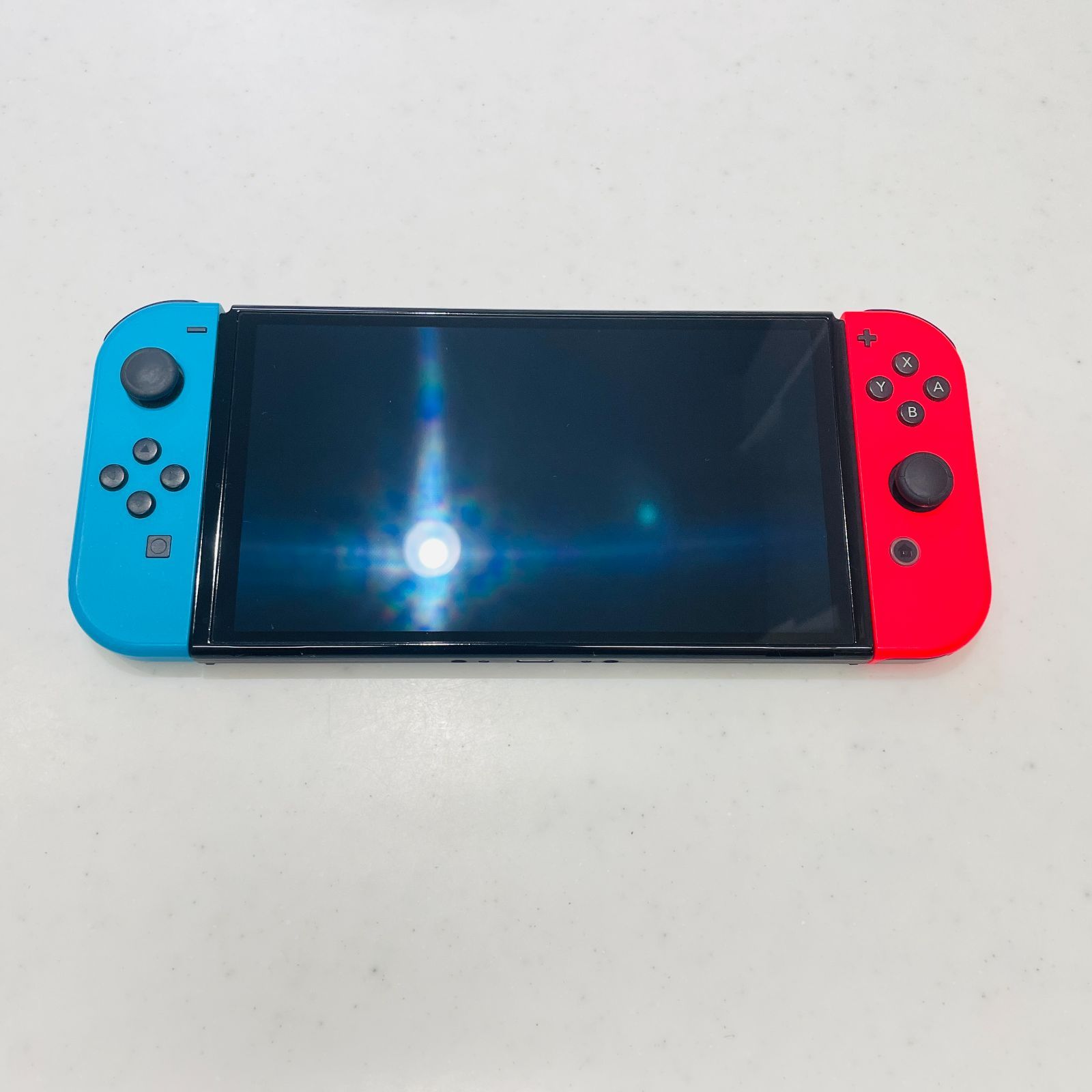 液晶ヤケなし 2022年製 Nintendo Switch 有機ELモデル ネオンブルー