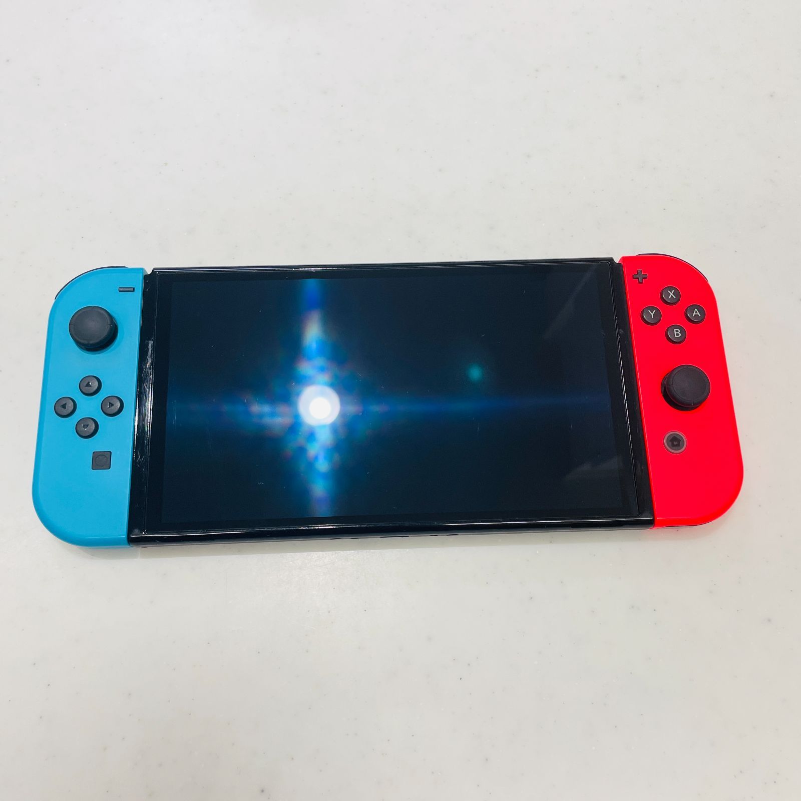 液晶ヤケなし 2023年製 Nintendo Switch 有機ELモデル ネオンブルー