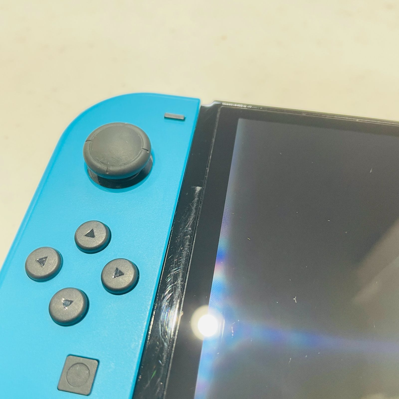 液晶ヤケなし 2023年製 Nintendo Switch 有機ELモデル ネオンブルー