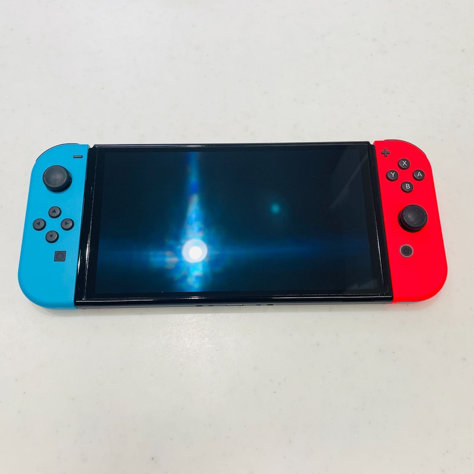美品/液晶ヤケなし 2022年製 Nintendo Switch 有機ELモデル ネオン