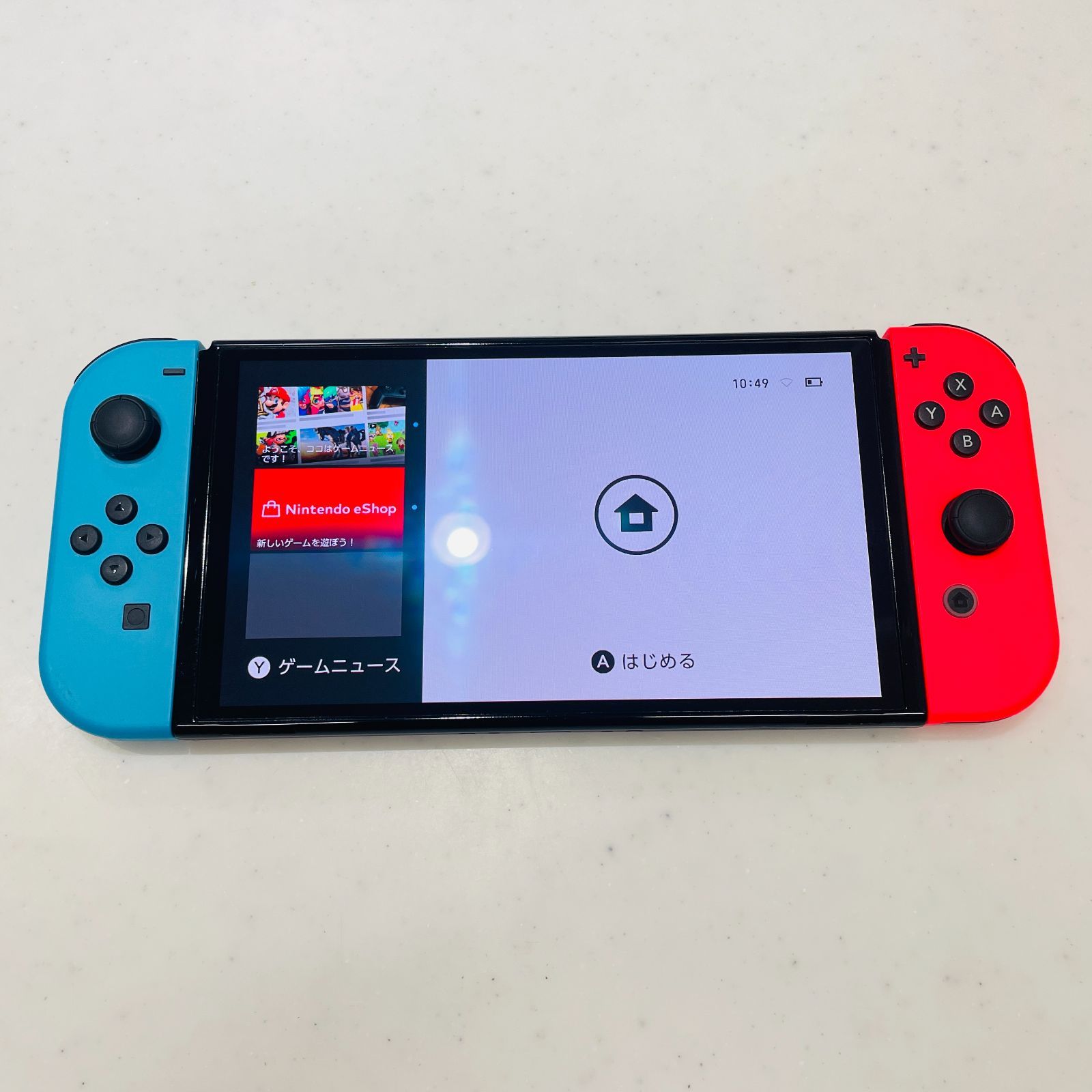 液晶ヤケなし 2024年製 Nintendo Switch 有機ELモデル ネオンブルー