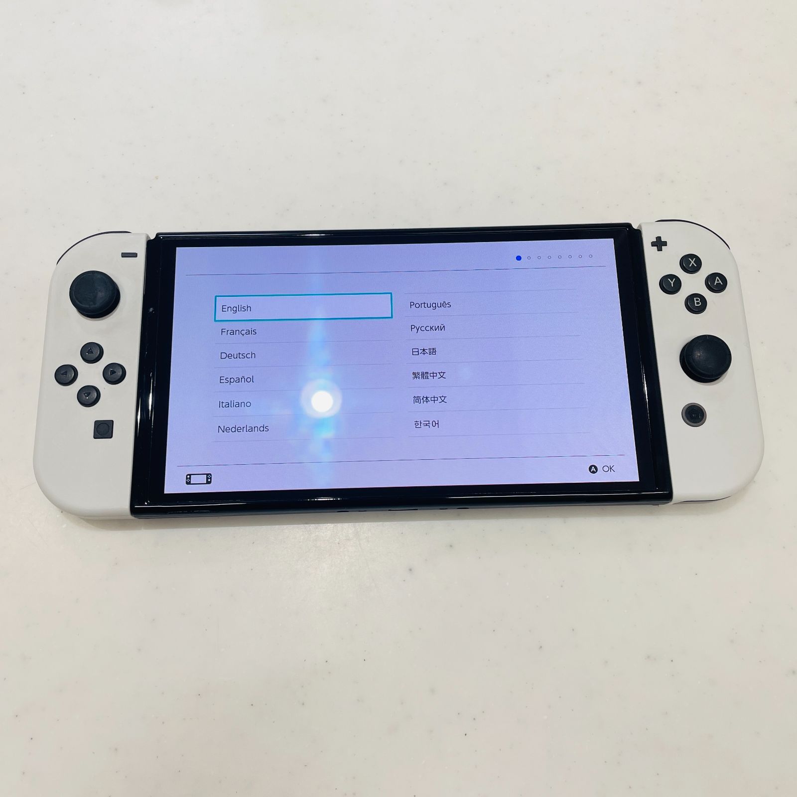 美品/液晶ヤケなし 2022年製 Nintendo Switch 有機ELモデル ホワイト
