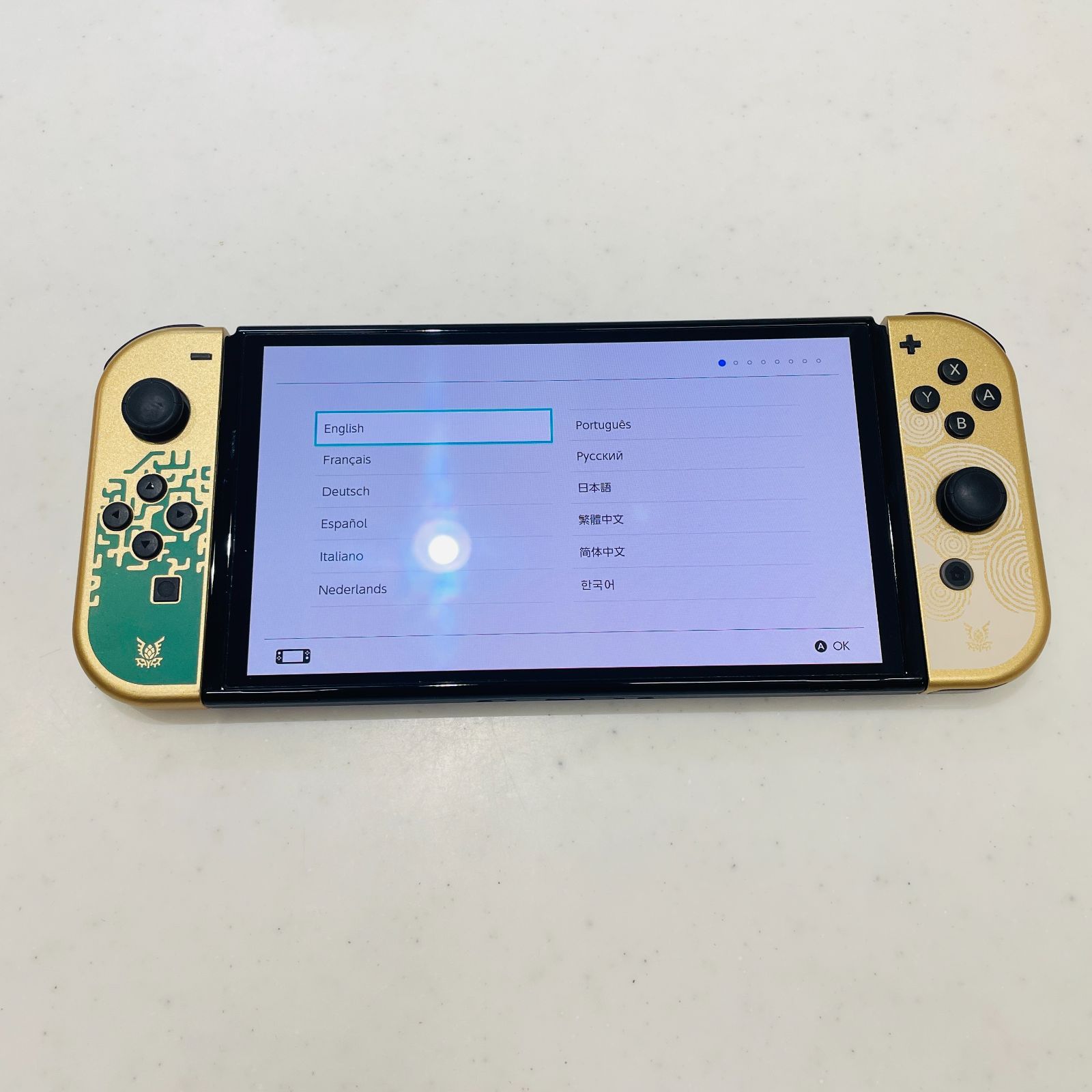 美品/液晶ヤケなし 2023年製 Switch 有機ELモデル ゼルダの伝説