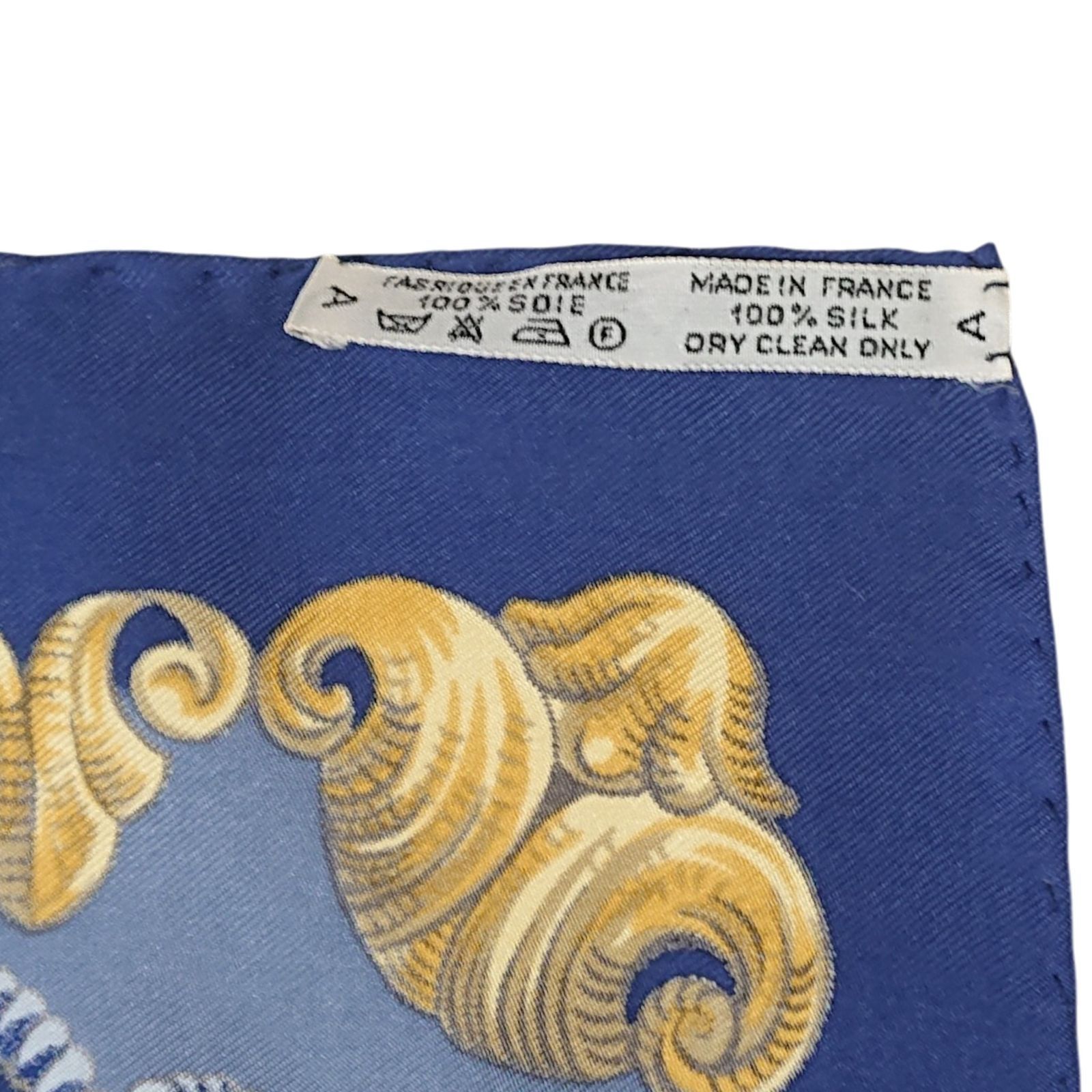 美品】HERMES エルメス カレ90 LVDOVICVS MAGNVS シルクスカーフ