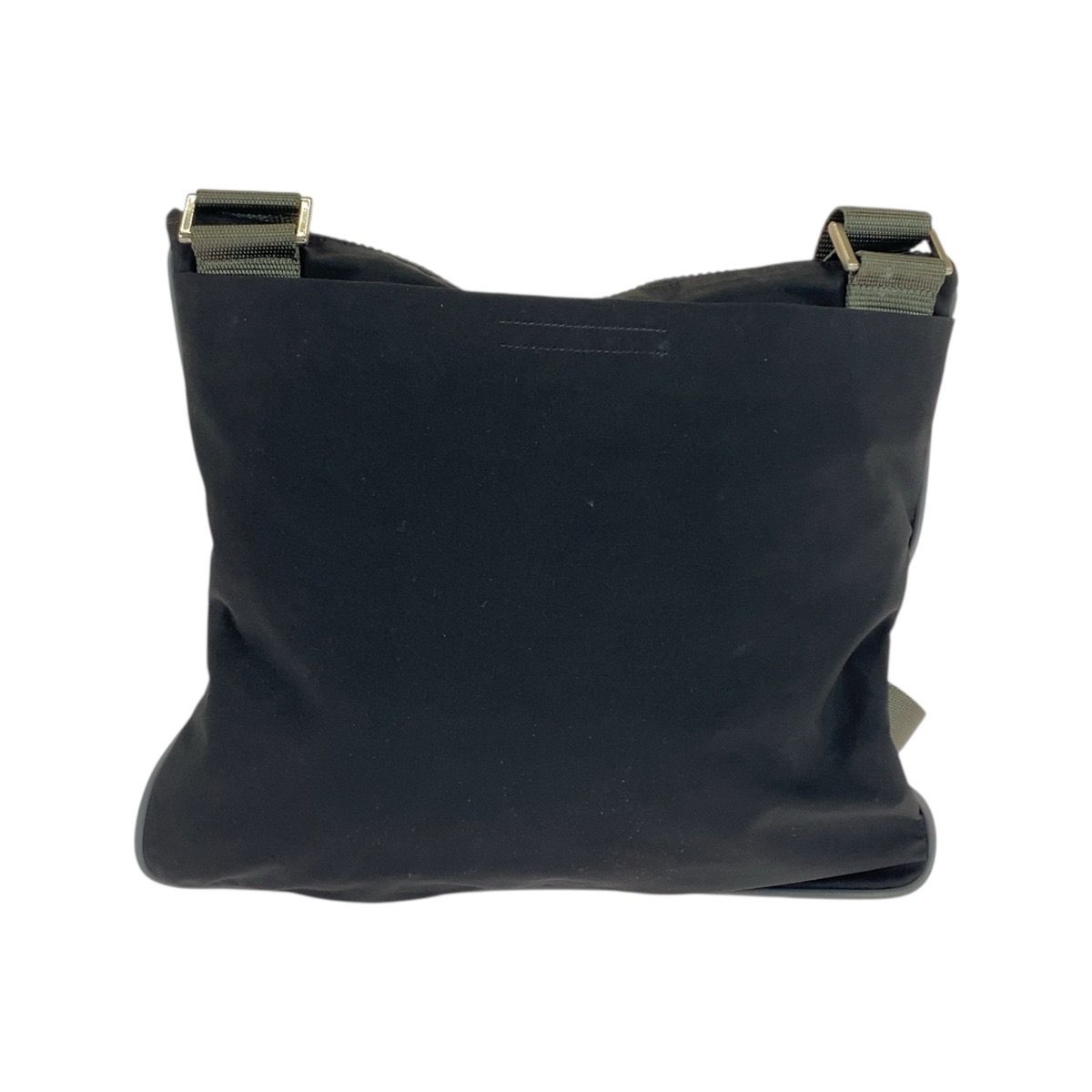 美品 PRADA SPORTS プラダスポーツ ブラック カーキ シルバー金具 ナイロン ショルダーバッグ ポシェット メンズ 603913【中古】 美品 PRADA SPORTS プラダスポーツ ブラック カーキ シルバー金具 ナイロン ショルダーバッグ ポシェット メンズ 603913【中古】