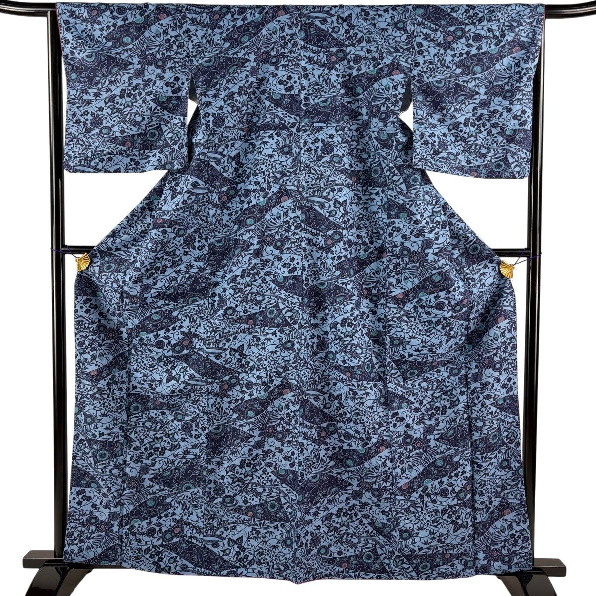 美品】 小紋 身丈160.5cm 裄丈65cm 正絹 名品 【】 小紋 身丈160cm 裄丈