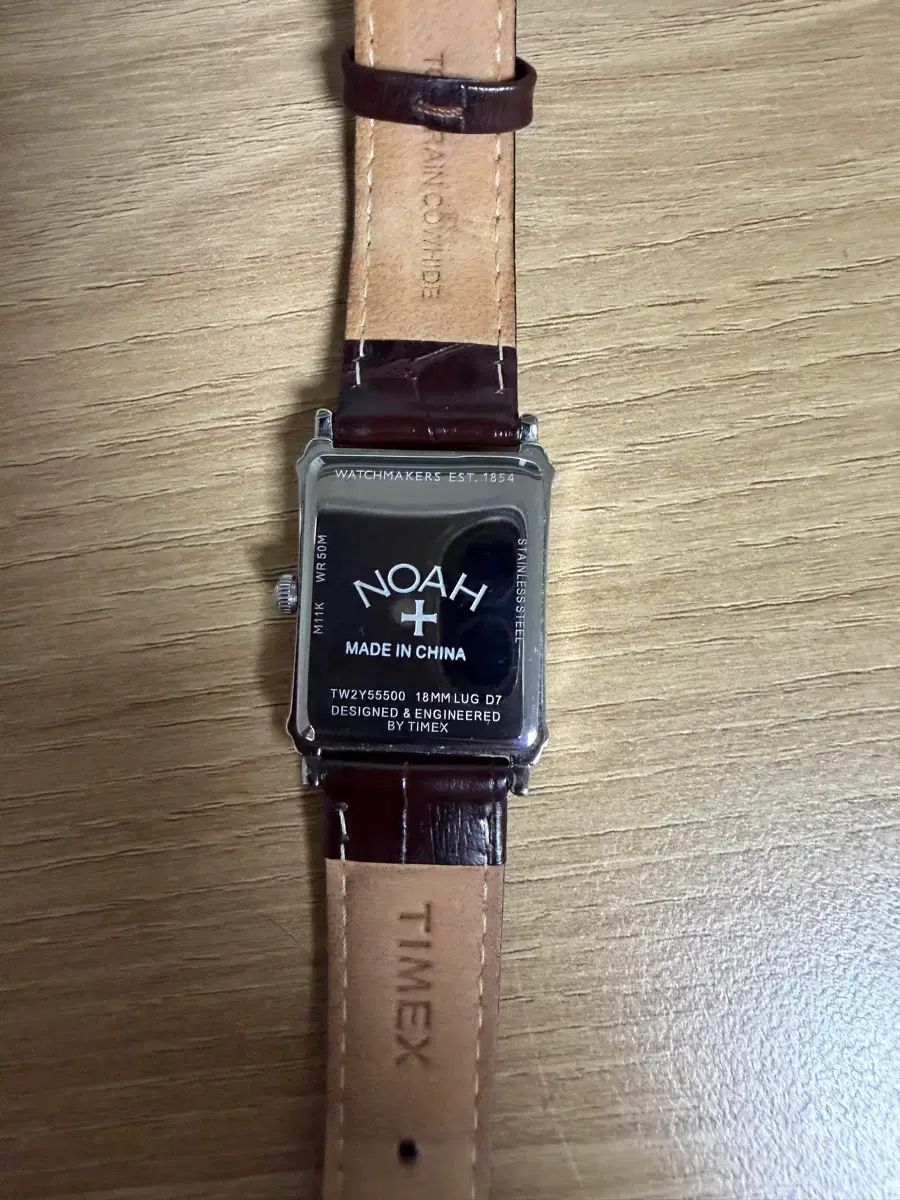 ノア TIMEX ムーンフェイズ シルバー ブラウン｜詳細画像