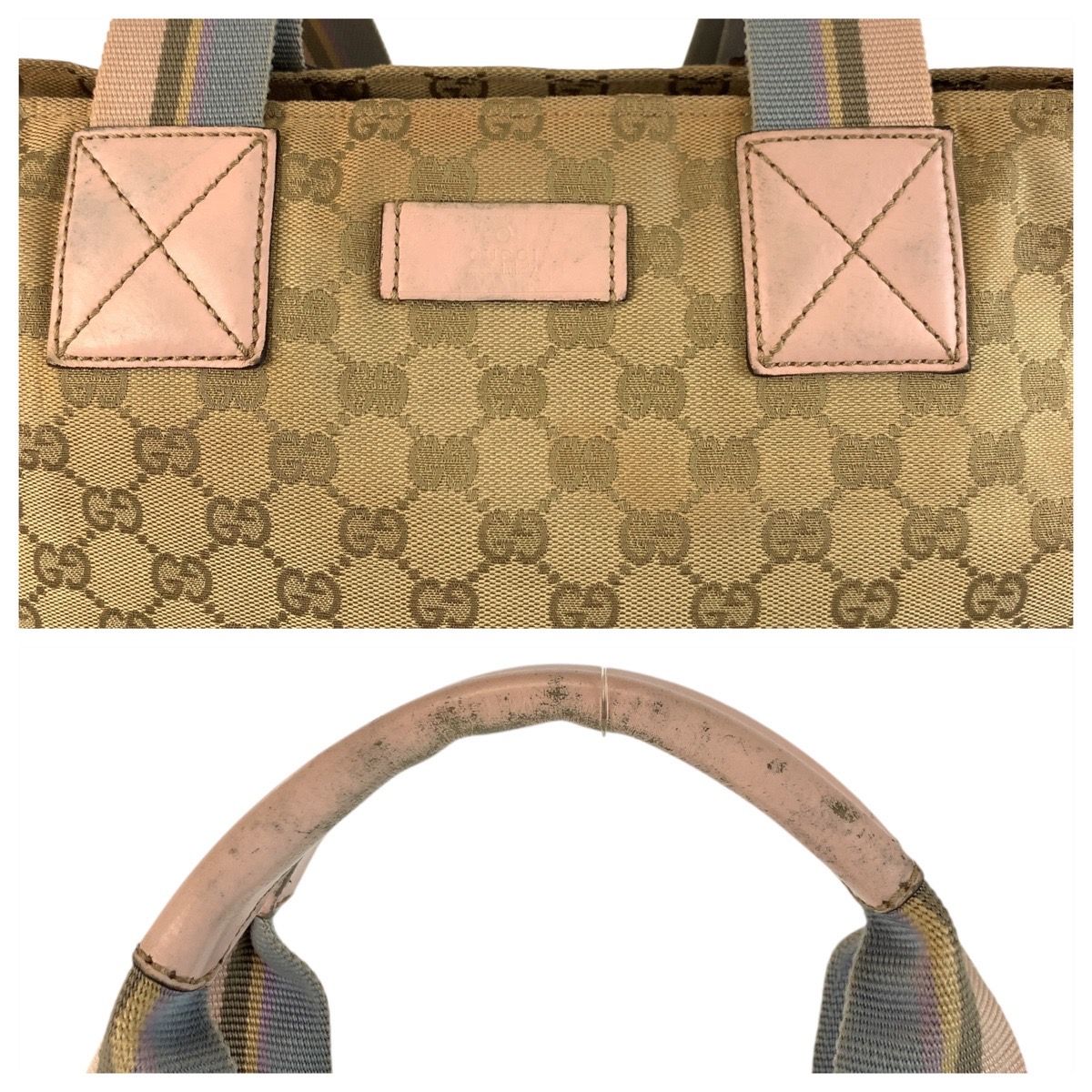 レディース ✨美品✨グッチ Gロゴバックル シェリーライン キャンバス 