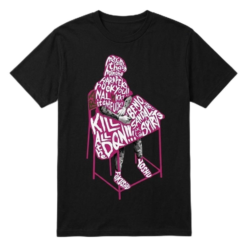 マキシマムザホルモン オフィシャルグッズ SCHOOL GIRL ROCK 2013年 Tシャツ ピンク XL