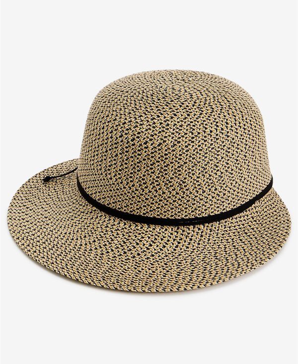 スタイルアンドコー レディース アクセサリー 帽子 Style Co Packable Paper Braid Framer Hat Macys Exclusive Black Multi ブラック