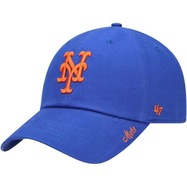 フォーティーセブン レディース アクセサリー 帽子 Womens 47 Royal New York Mets Teamiata Clean Up Adjustable Hat Royal
