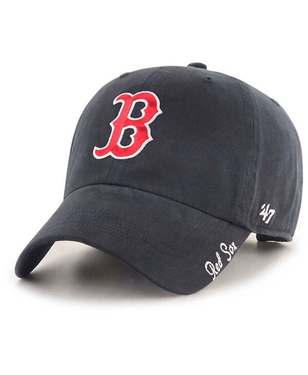 47 ブランド レディース アクセサリー 帽子 47 Brand Womens Navy Boston Red Sox Teamiata Clean Up Adjustable Hat Navy ネイ