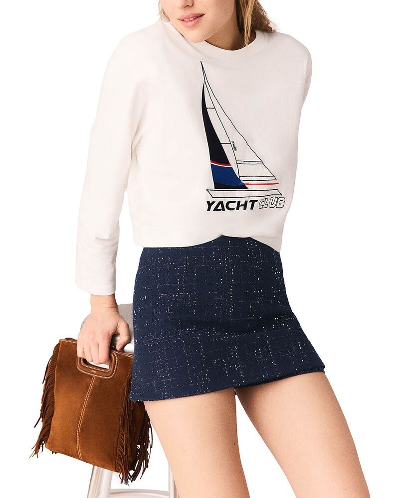 マージュ レディース トップス Tシャツ プリント Maje Boat Printee