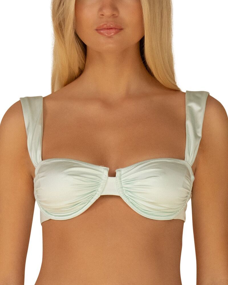 モンシー レディース 水着 トップのみ シルク Montce x Elsa Hosk Seafoam Silkie Bella Bikini Top Seafoam Silkie 37,800円