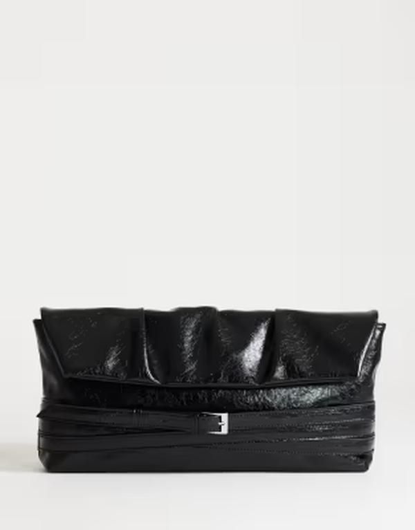 トップショップ レディース バッグ Topshop Meadow strap clutch Black ブラック
