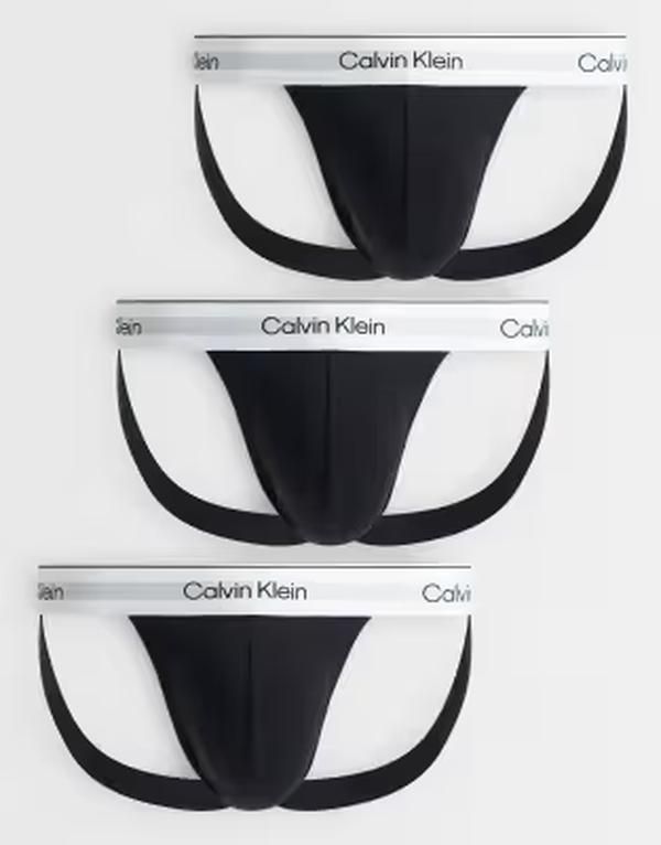 カルバンクライン メンズ アンダーウェア ボクサーパンツ コットン Calvin Klein Icon Cotton Stretch 3 pack jockstraps Blackblackblack