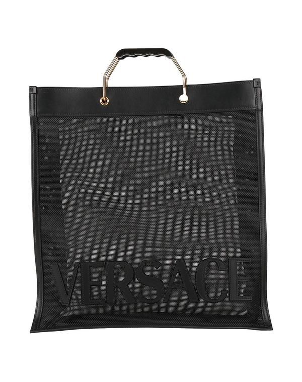 ヴェルサーチ メンズ バッグ VERSACE ハンドバッグ Black ブラック
