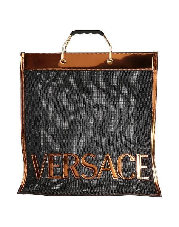 ヴェルサーチ メンズ バッグ VERSACE ハンドバッグ Black ブラック
