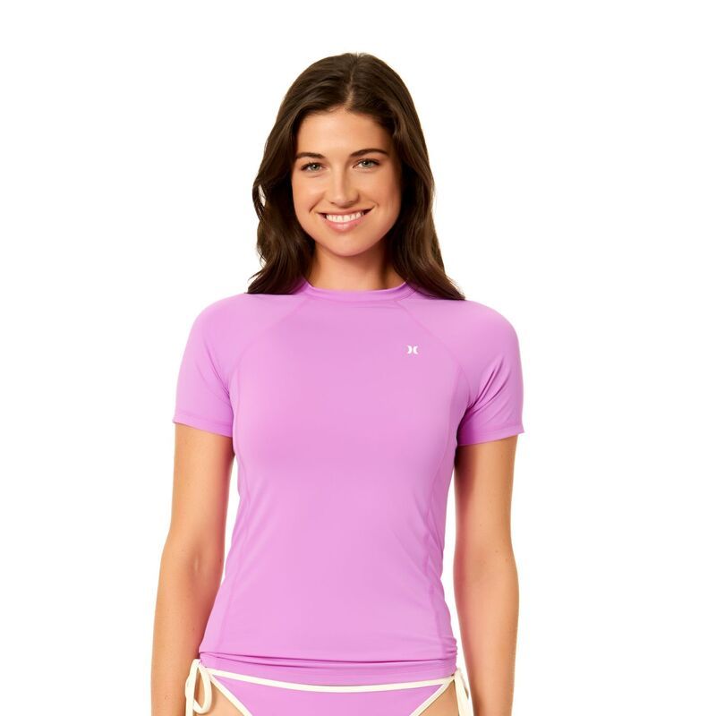 ハーレー レディース 水着 トップのみ Juniors Hurley Short Sleeve Rasguard Pullover Swim Top Violette 10,480円