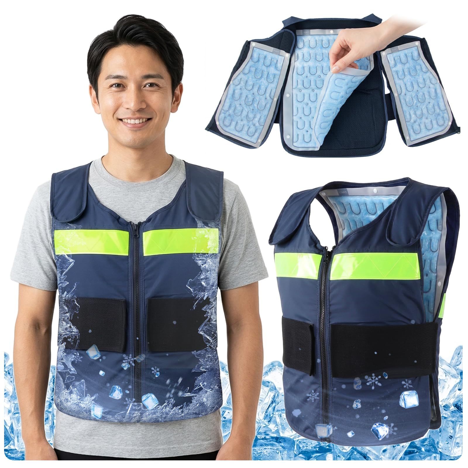 ★新品★冷却ベスト アイスPCMベスト 28℃自然凍結 保冷 ワークマン 作業用冷却服 cc73b051 7,086円