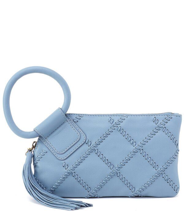 ホボ レディース バッグ HOBO Blue Bell Woven Sable Ring Handle Wristlet Bag BlueBell ブルー