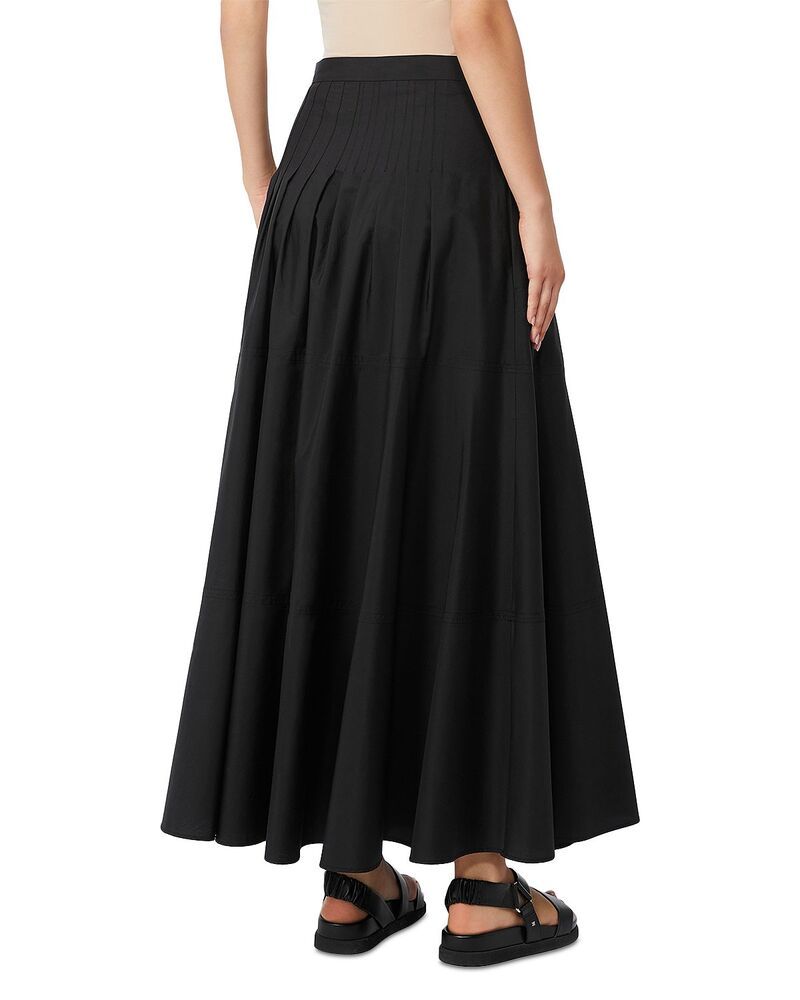 マックスマーラ レディース ボトムスカート Max Mara Studio Mstopera Poplin Skirt Black ブラック