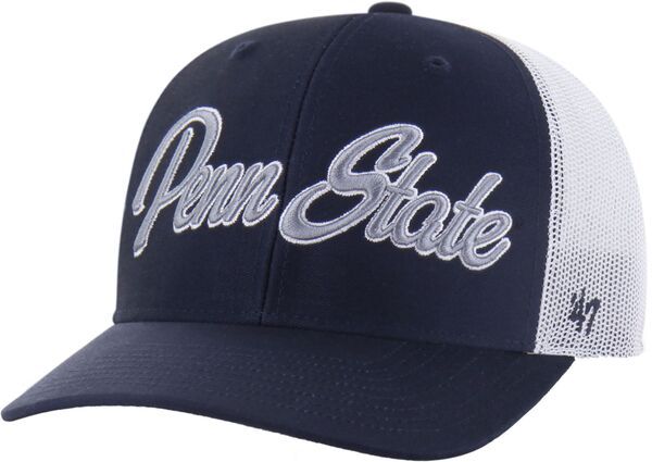 フォーティーセブン レディース アクセサリー 帽子 47 Adult Penn State Nittany Lions Navy Overhand Adjustable Trucker Hat NoC