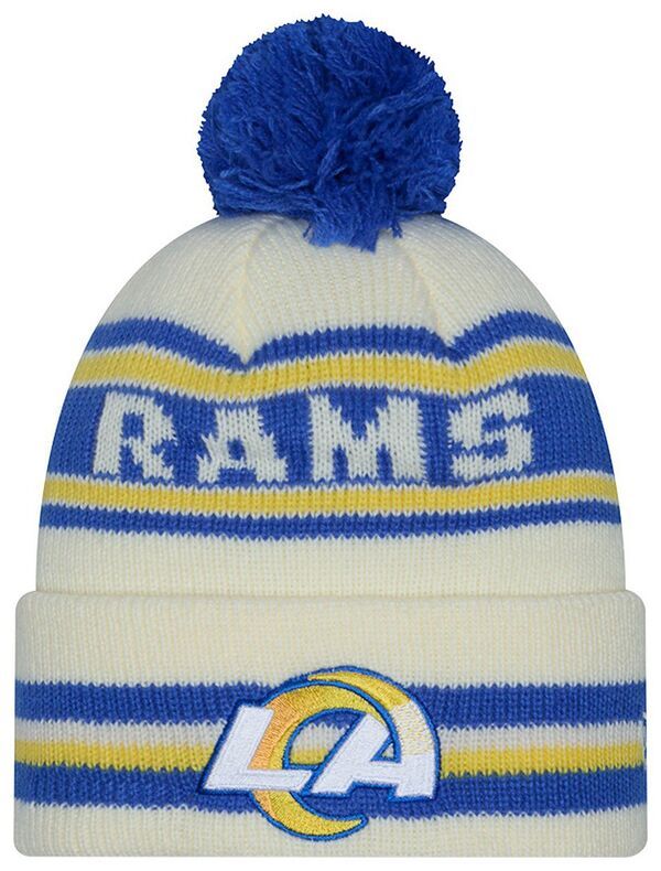 ニューエラ レディース アクセサリー 帽子 ニット New Eradult Los Angeles Rams White Classic Knit Beanie NoColor ホワイト