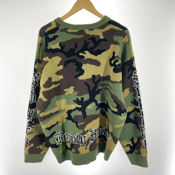 中古】Supreme×Bounty Hunter 23AW Sweater Woodland Camo サイズXL[91