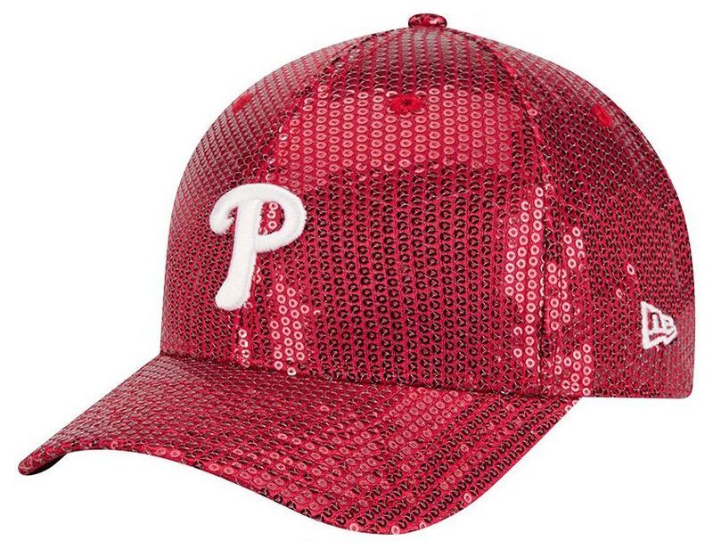 ニューエラ レディース アクセサリー 帽子 スパンコール New Era Womens Philadelphia Phillies Red Sequin 9Forty Adjustable Hat N