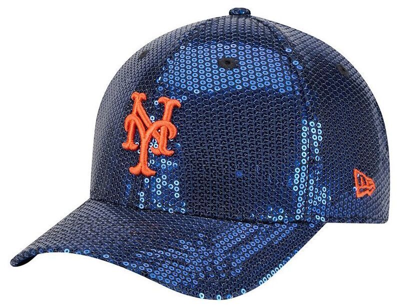 ニューエラ レディース アクセサリー 帽子 スパンコール New Era Womens New York Mets Blue Sequin 9Forty Adjustable Hat NoColor