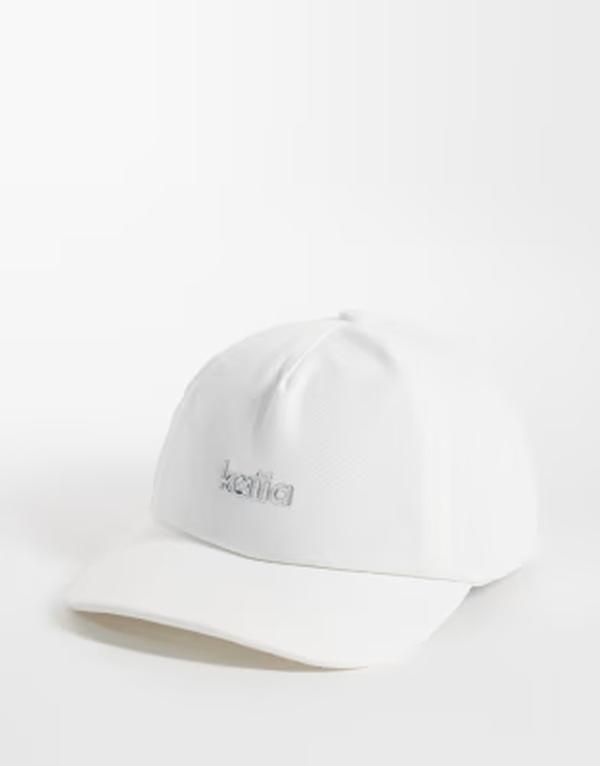 カイア レディース アクセサリー 帽子 キャップ ロゴ Kaiia silver hardware logo cap WHITE ホワイト