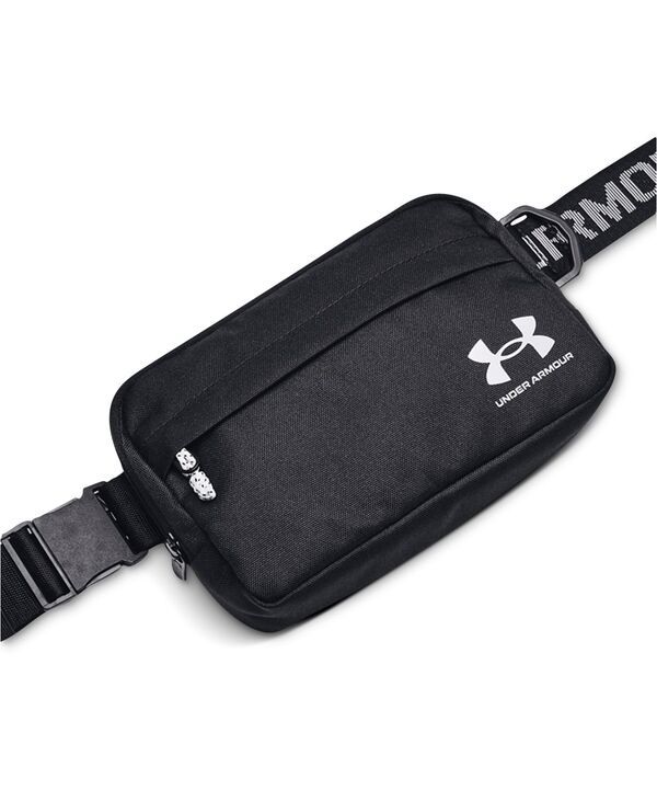 アンダーアーマー メンズ バッグ ロゴ Under Armour Mens Logo Crossbody Bag Black Black White ホワイト