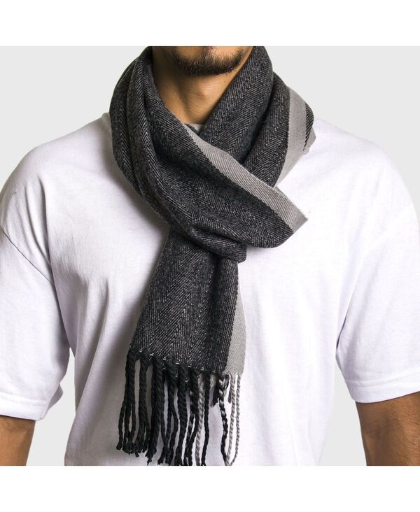 アルパインスイス メンズ アクセサリー マフラー・ストール・スカーフ ニット Alpine Swiss Menscarf Soft Knit Winter Scarves Plaid Striped